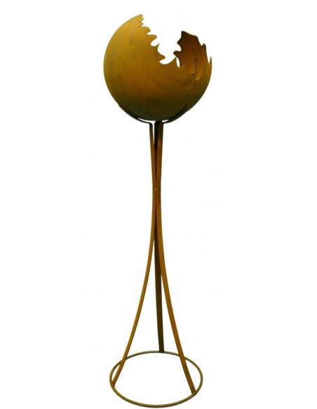 Edelrost Feuerkugel Ø 30 cm inkl. Ständer