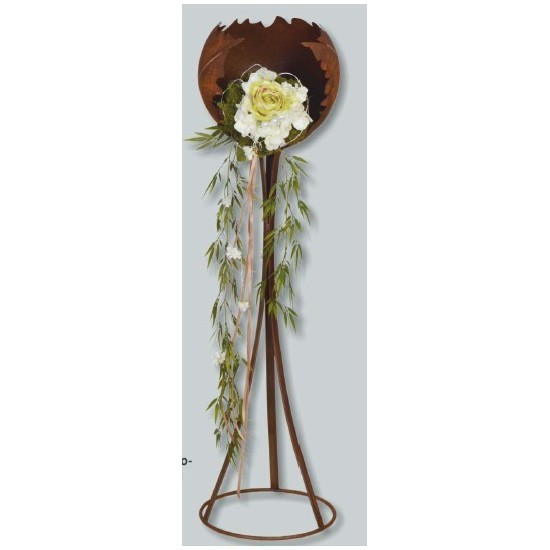 Edelrost Feuerkugel Ø 30 cm inkl. Ständer