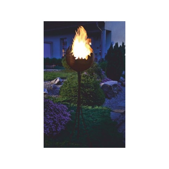 Edelrost Feuerkugel Ø 30 cm inkl. Ständer