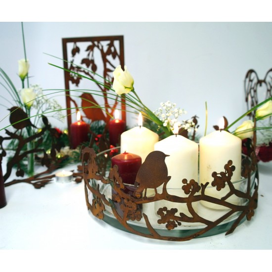 Vogelring mit Ästen und Beeren Ø 30 cm