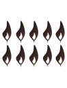 10er Set Flammen 10 cm