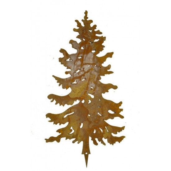 Edelrost TannenStecker Set 5 Bäume 20 bis 25cm Miniwald