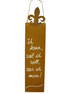 Rostschild "Ich kann weil ich will,was ich muss"