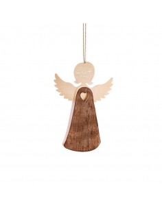Rindenengel mit Herz fliegend, Typ 1, Gr. 1 H: 7,5 cm