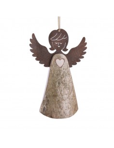 Rindenengel mit Herz fliegend, Typ 1, Gr. 2 H: 13 cm