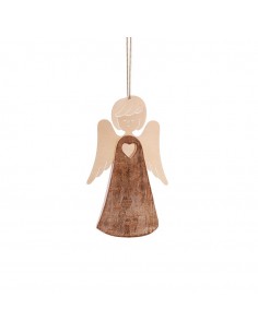 Rindenengel mit Herz fliegend, Typ 2, Gr. 1 H: 7,5 cm