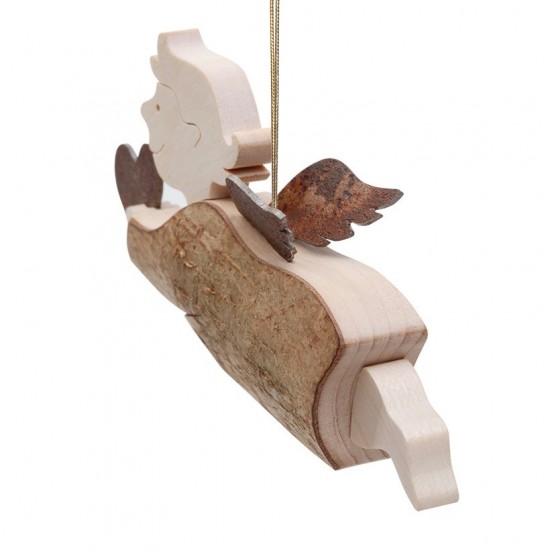 Himmelsbote Angela Gr. 2 (einseitig Rinde) L: 12 cm