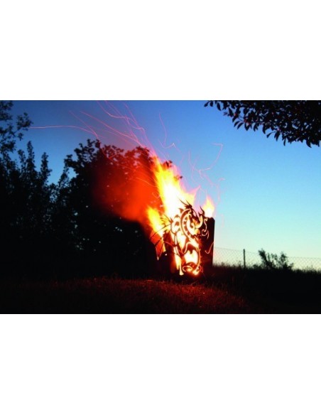 Feuerkorb Drache rechteckig Feuerkorb Drache rechteckig