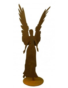 Edelrost Engel  zum aufhängen.Gartendekoration Rost Deko Engelfiguren 42 cm 