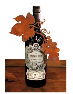 Weinranke mit Trauben zum Wickeln Läge ungebogen 29cm