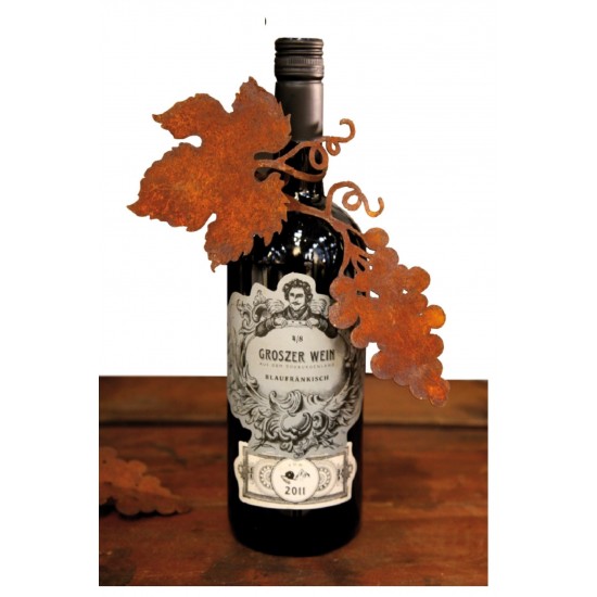 Weinranke mit Trauben zum Wickeln Läge ungebogen 29cm