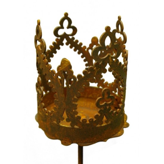 "Crown" Krönchen zum Stecken d 9cm, h 10cm, Stab 80cm