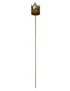 "Crown" Krönchen zum Stecken d 9cm, h 10cm, Stab 80cm 2