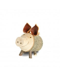 Schwein Gr. 1 "Pigeldi" sitzend ø 2 - 3 cm