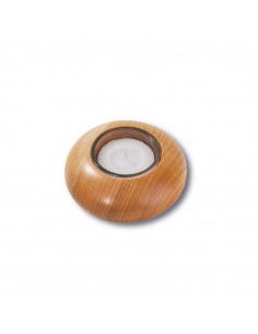 Tischleuchter Zierholz rund Gr. 1 ø 8 cm