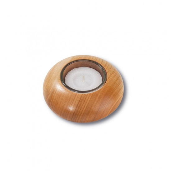 Tischleuchter Zierholz rund Gr. 1 ø 8 cm