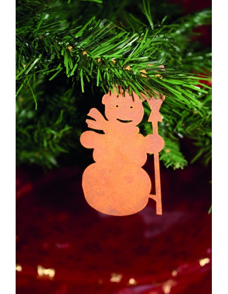 Christbaumschmuck Schneemann - Einfach 8 cm Christbaumschmuck Schneemann - Einfach 8 cm