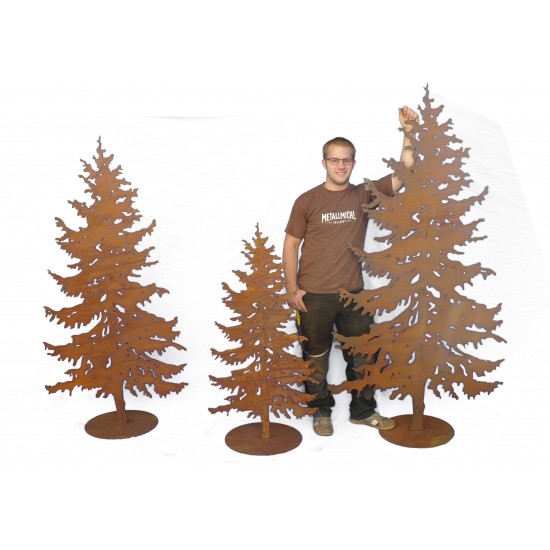 Tanne 125 cm hoch mit Stab Steckverbindung