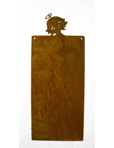 Blanko Rostschild klein Motiv Engel Babsi  25 x 12,5 cm Blanko Rostschild klein Motiv Engel Babsi  25 x 12,5 cm