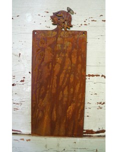 Blanko Rostschild klein Motiv Engel Babsi  25 x 12,5 cm 2