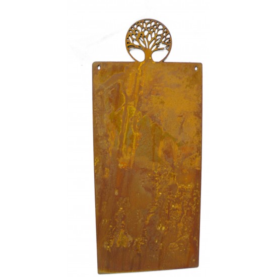 Blanko Rostschild Groß Motiv Lebensbaum  50 x 25 cm