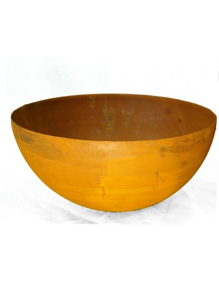 Edelrost Halbkugel Schale 60 cm Ø
