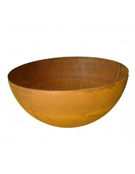 Edelrost Halbkugel Schale 60 cm Ø