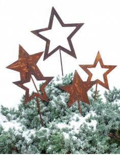 Stern auf Platte 30 cm Edelrost Gartendeko Metall Rost Weihnachten Winte Stern auf Platte 30 cm Edelrost Gartendeko Metall Rost Weihnachten Winte