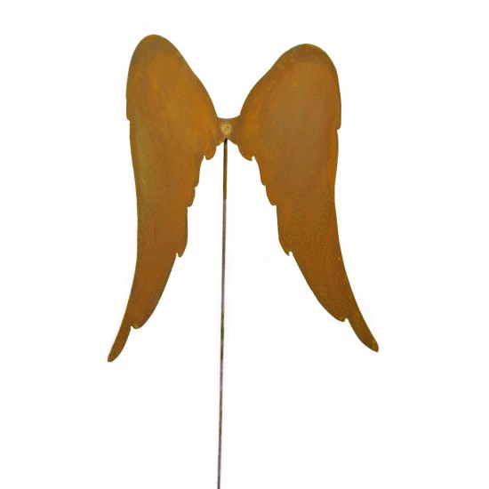 lange Engelsflügel, schräg auf Stab L29cm, b25cm