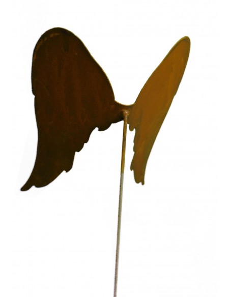 lange Engelsflügel, schräg auf Stab L29cm, b25cm