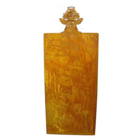 Blanko Rostschild klein Motiv Engel Mirabell 25 x 12,5 cm