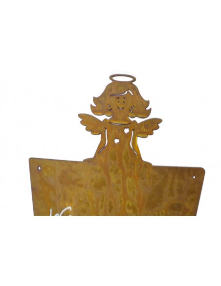 Blanko Rostschild Groß Motiv - Engel Mirabell -  50 x 25 cm