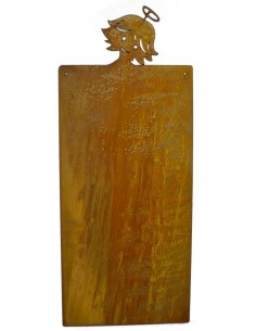 Blanko Rostschild Groß Motiv - Engel Babsi -  50 x 25 cm