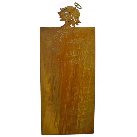Blanko Rostschild Groß Motiv - Engel Babsi -  50 x 25 cm
