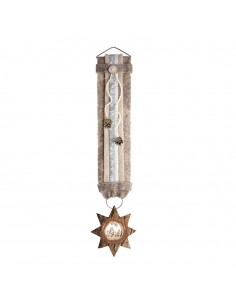 Wandschmuck Gr. 3 Stern, weiß: Krippe mit Komet L: ca. 75 cm