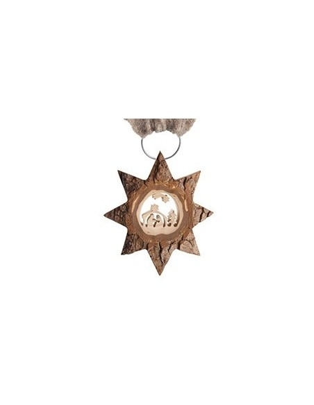 Wandschmuck Gr. 3 Stern, weiß: Krippe mit Komet L: ca. 75 cm