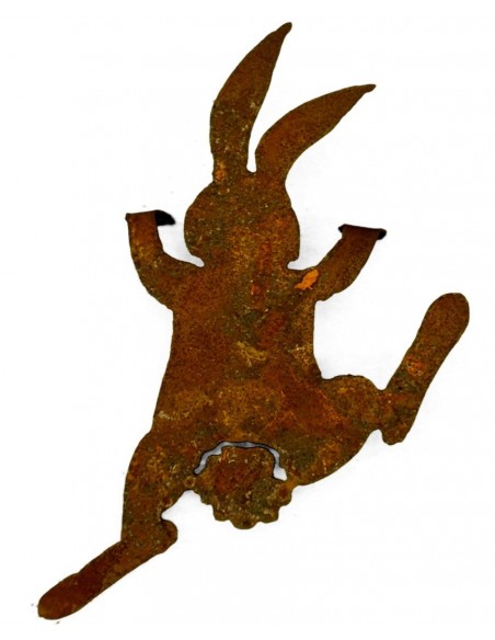 Rost Häschen "Bunny" kletternd, zum Einhängen 25 cm hoch