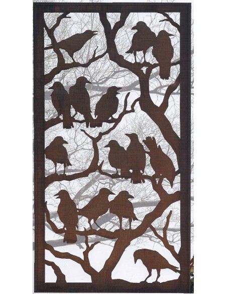 Raben Paravent 200 cm x 100 cm