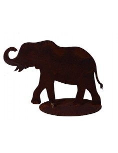 Dekofigur Metall Afrikanischer Elefant