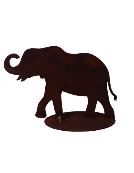 Dekofigur Metall Afrikanischer Elefant