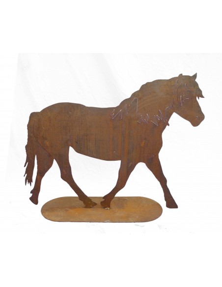 Deko Pferd Metall für Garten - Geschenkidee Pferdeliebhaber