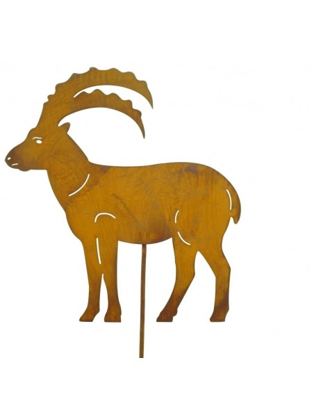 Steinbock Gartenstecker