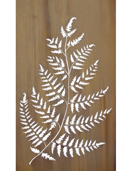 Edelrost Farn Paravent Höhe 200 cm Breite  100 cm mit Umrandung  Edelrost Farn Paravent Höhe 200 cm Breite  100 cm mit Umrandung