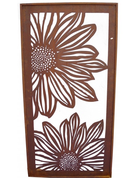 Paravent Gerbera offen 200 cm hoch