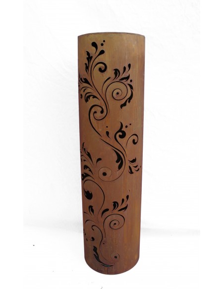 Deko Säule Barock - Säule aus Edelrost zum Beleuchten 