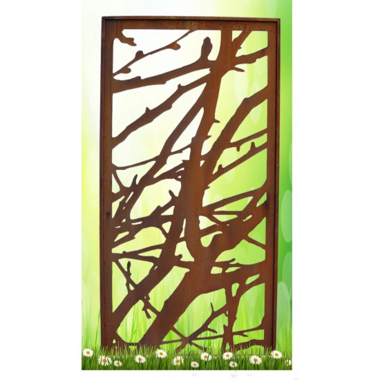 Hübsches Motiv, natürlich berankbarer Paravent