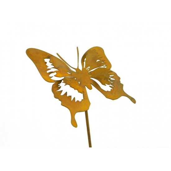 Gartenstecker Schmetterling Edelrost