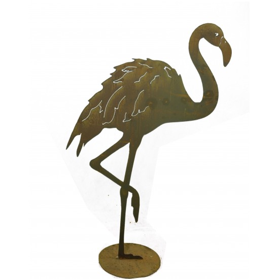 Flamingo Gartenfigur