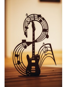Deko Gitarre Metall - Geschenk für Musiker 2