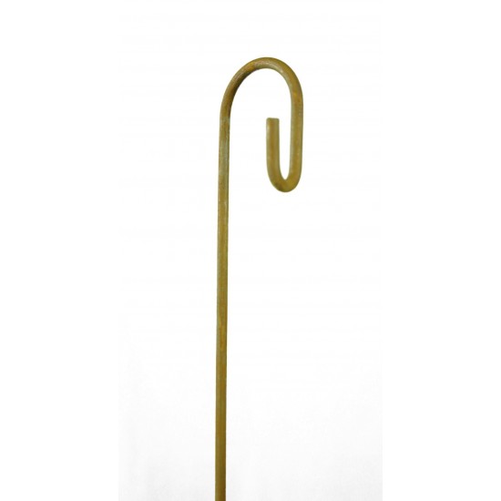 Edelrost Hängestab mit Haken